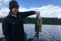 Kim Schaeffer 19" Smallmouth Bass Released 8/21